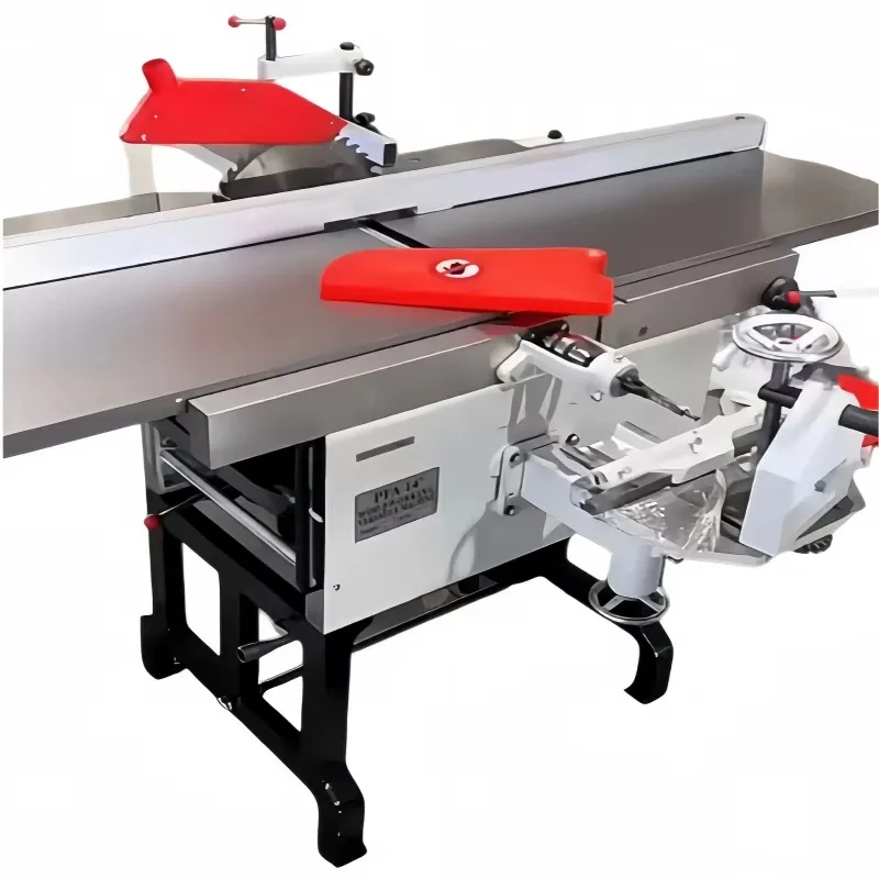 PFA16-in Multifunctional Woodworking Machine Table Saw Wood Planer Thicknesser Wood Boring Drilling Machine Wood Cutting Planing