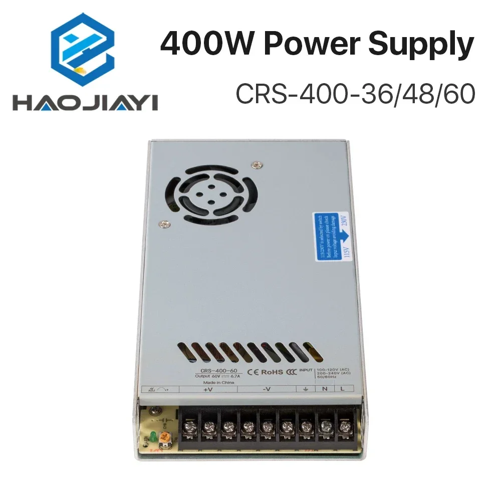 40W CRS-400-36/48/60 Switching Power Supply 11A 8.3A 6.A Output for Industrial Machine CO2 Laser Engraving Machine