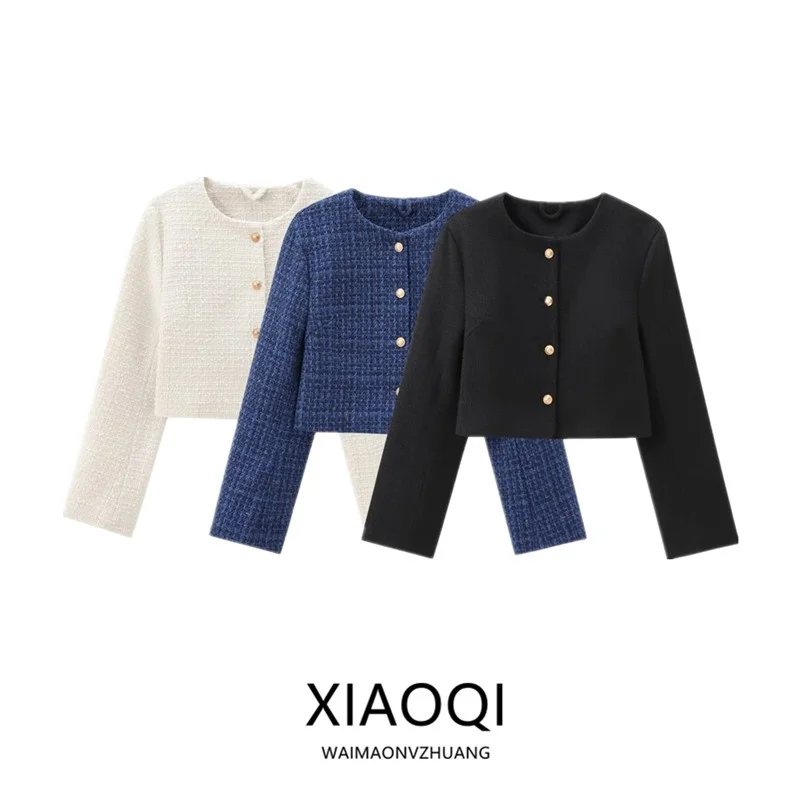 

Удобное круглое пальто Ne ort для женщин, осень 2023, новинка Sle, универсальная бархатная куртка на одной пуговице, прямой крой, обычный...