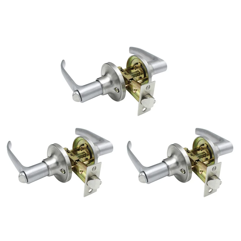 

FAST-3X Door Handle Lock Entry Sliding Front Doors Entrance Keyed Locks Home Use For Bedroom Living Room Indoor Household