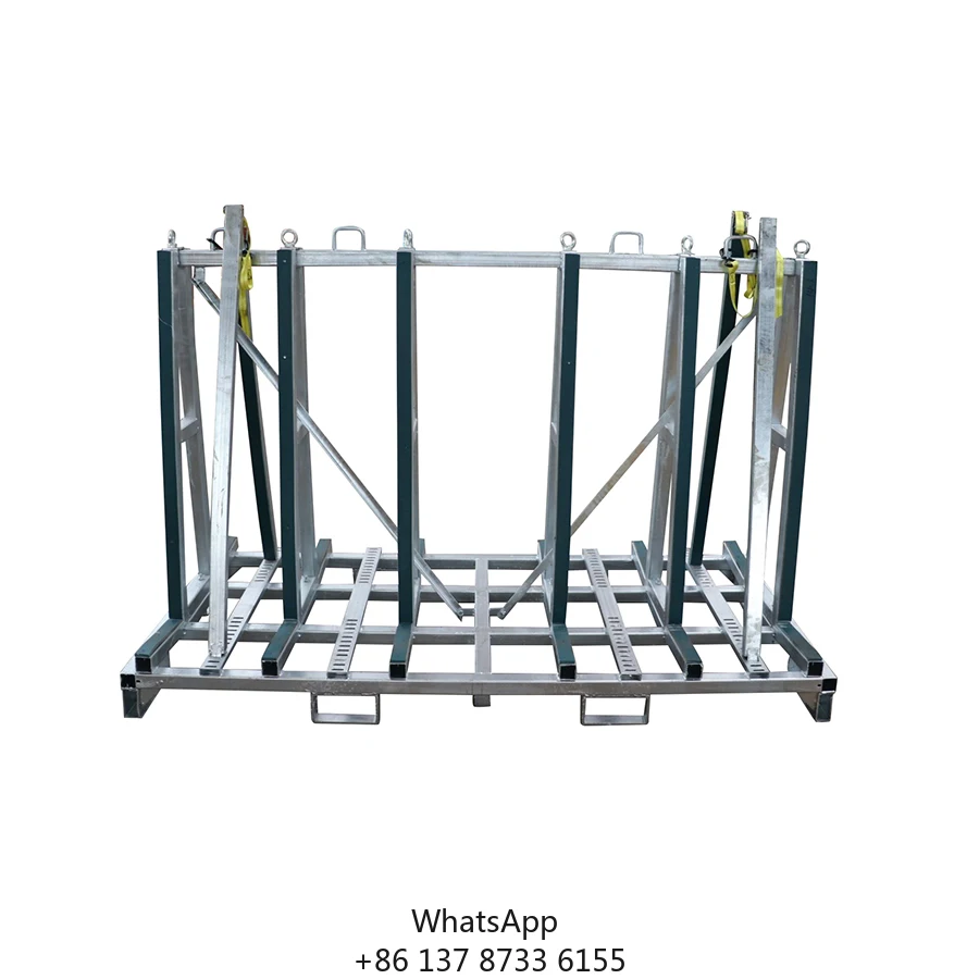 Dual-Sided Metal A-Frame Tile Display Stand Material Handling Equipment Granite Slab Glass Transporte Racks For Marble Ceramic