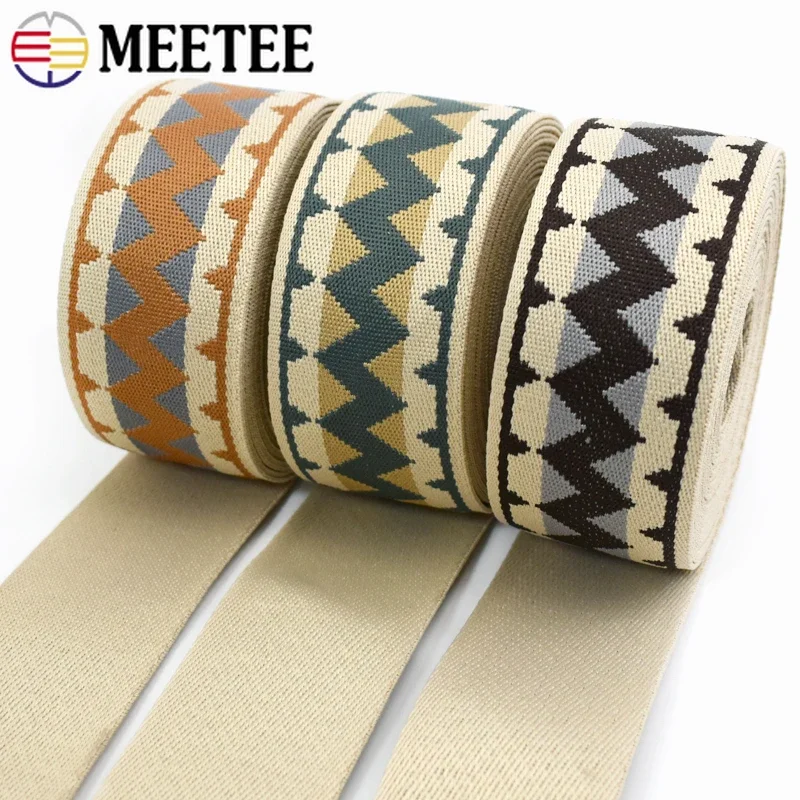 38/50mm Ethnic Ribbon for Strap Bag backpack Jacquard Webbing Tapes Sewing strapping Bias Binding DIY Knapsack Accessories