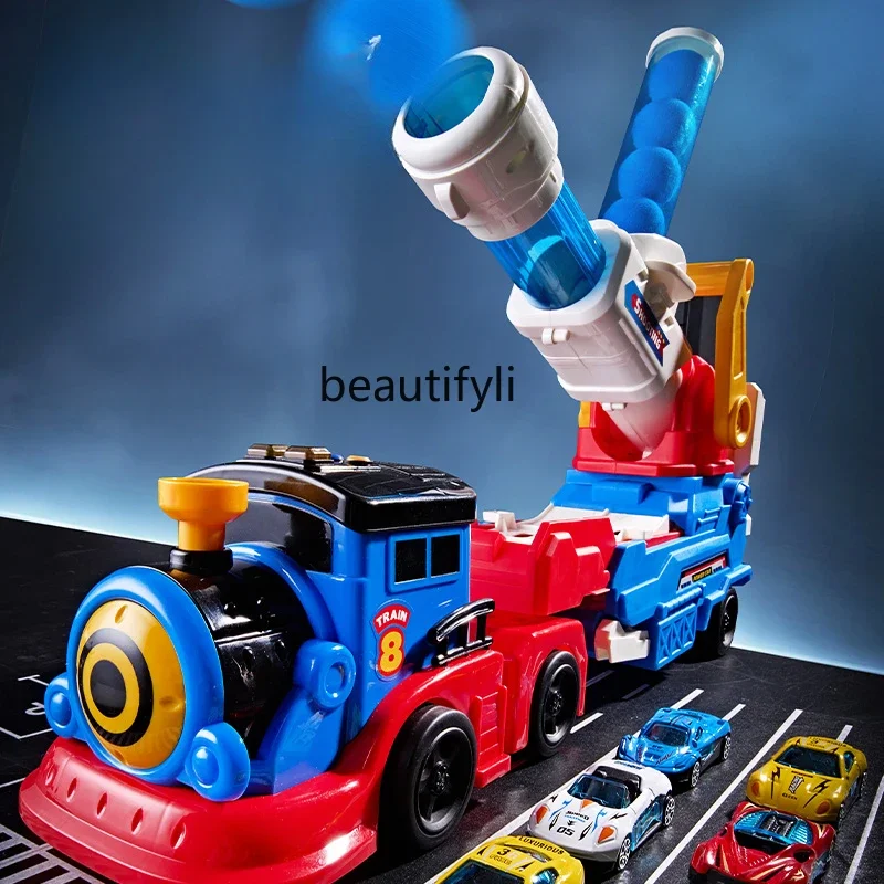 

Children, track deformation small train, toy boy 3 to 6 years old alloy car