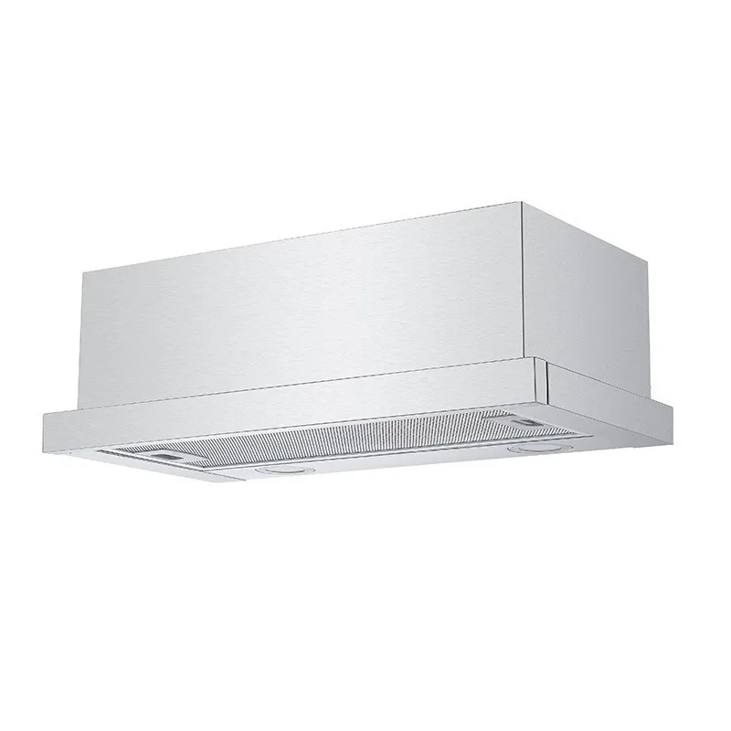 شفاط حديث قابل للسحب 600 مم للشقق الصغيرة والفنادق تصميم دائري داخلي صغير مقاوم للماء بلاط سقف مربع