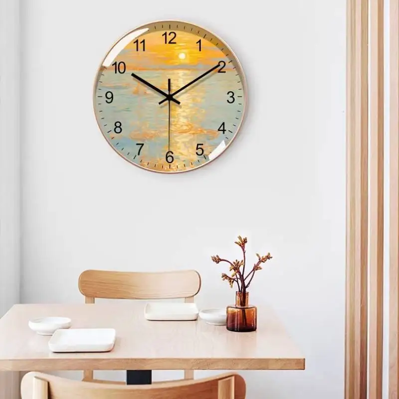 Background Elegant Wall Clock Premium Aestetic Design Accessories Digital Clock Decorations Art Dekoracje Do Pokoju Furnitures