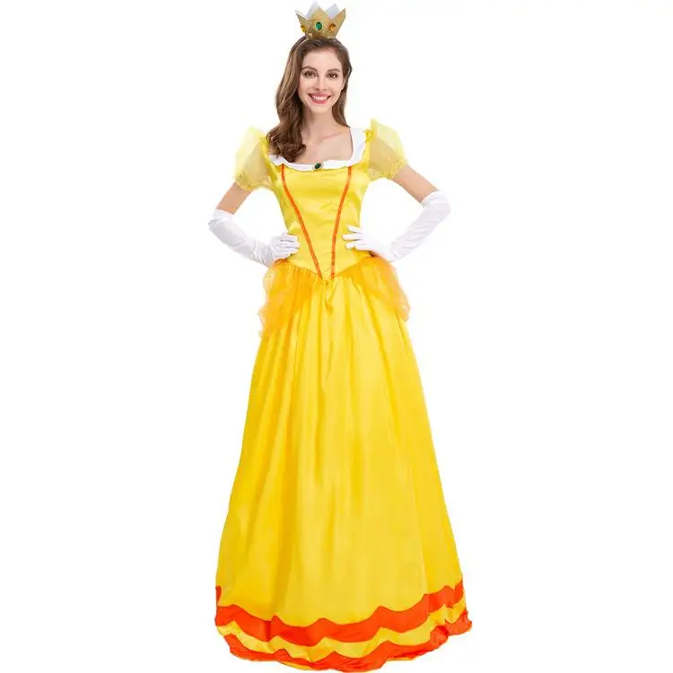 

Halloween New Daisy Princess Pink Princess Stage Costume Yellow Party Queen Performance Outfit 2897 Women's Ethnic Stage Wear