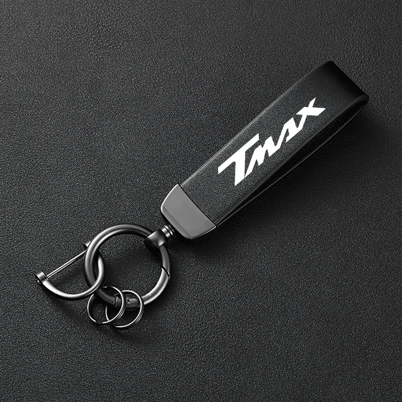 High-Grade Leather Motorcycle Keychain Holder Keyring For YAMAHA TMAX530/500 T-MAX 500 TMAX T-MAX 530 SX DX TMAX 560 Tech TMAX