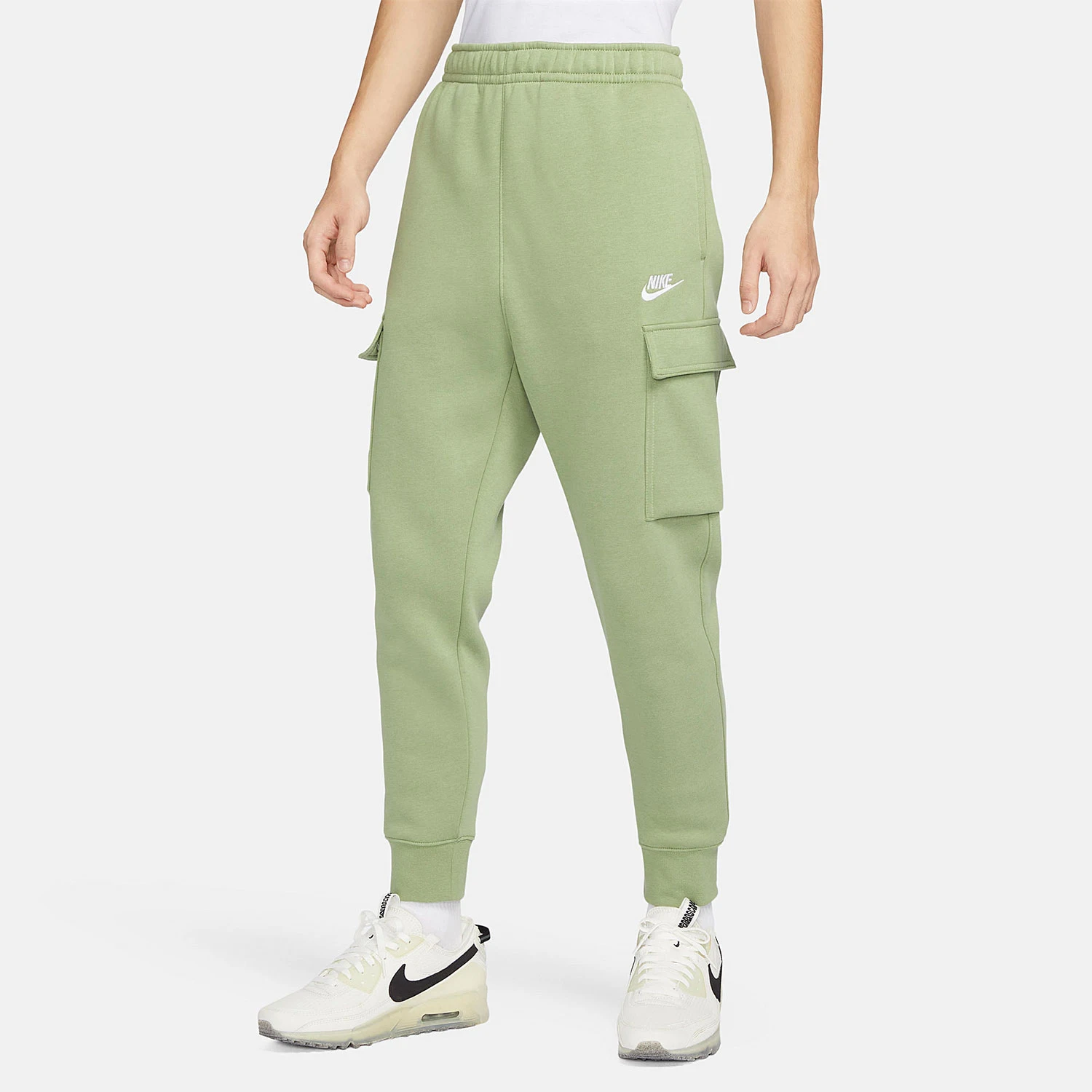 Nike Official Authentic Autumn and Winter Men's Casual Knit Fleece-Lined Warm Sports Pants CD3130-386