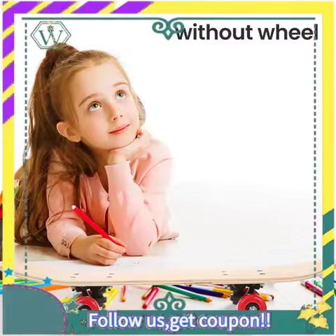 (New) Kids Skateboard Customizable Art Painting Board DIY Skate Art Blank Graffiti Deck