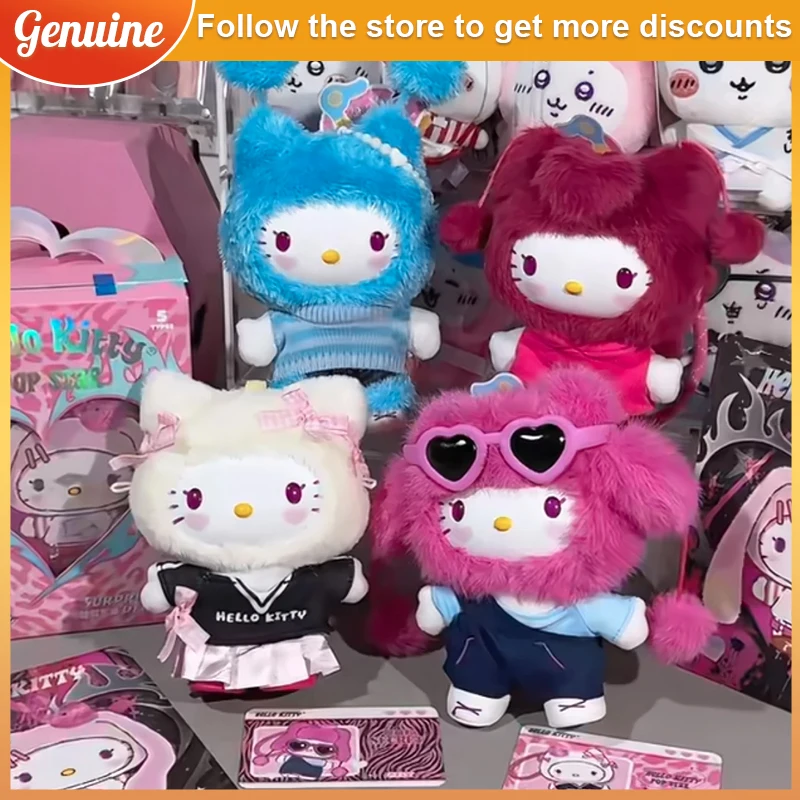 

Hello Kitty Pop Star Series слепая коробка виниловая игрушка для лица милая плюшевая сумка кулон кукла модный коллекционный подарок на день рождения для девочек и детей