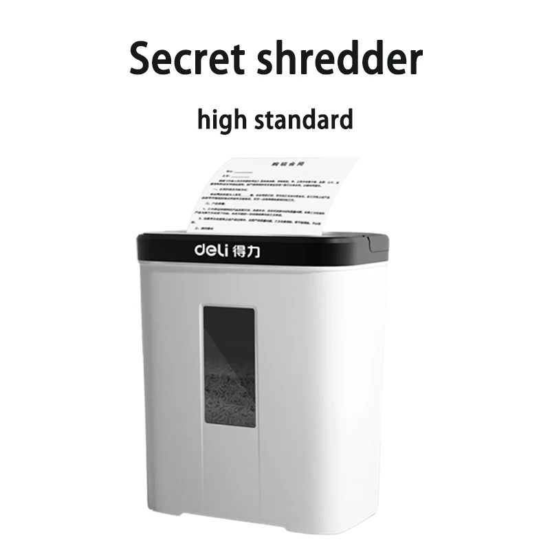 Deli Shredder Office Household Documents Destruction Electric High-power Confidential Commercial Shredder