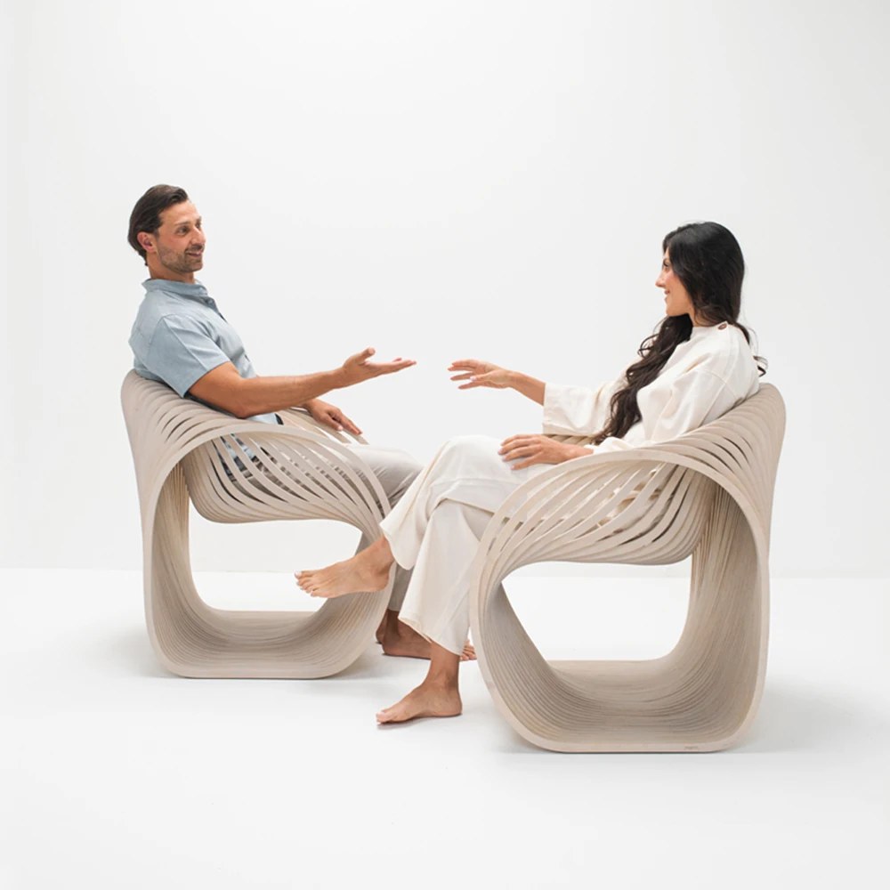 

Indoor and Outdoor Single Creative Special-shaped Chair Rest Area Balcony Living Room Rest Recliner Stool Designer Chair