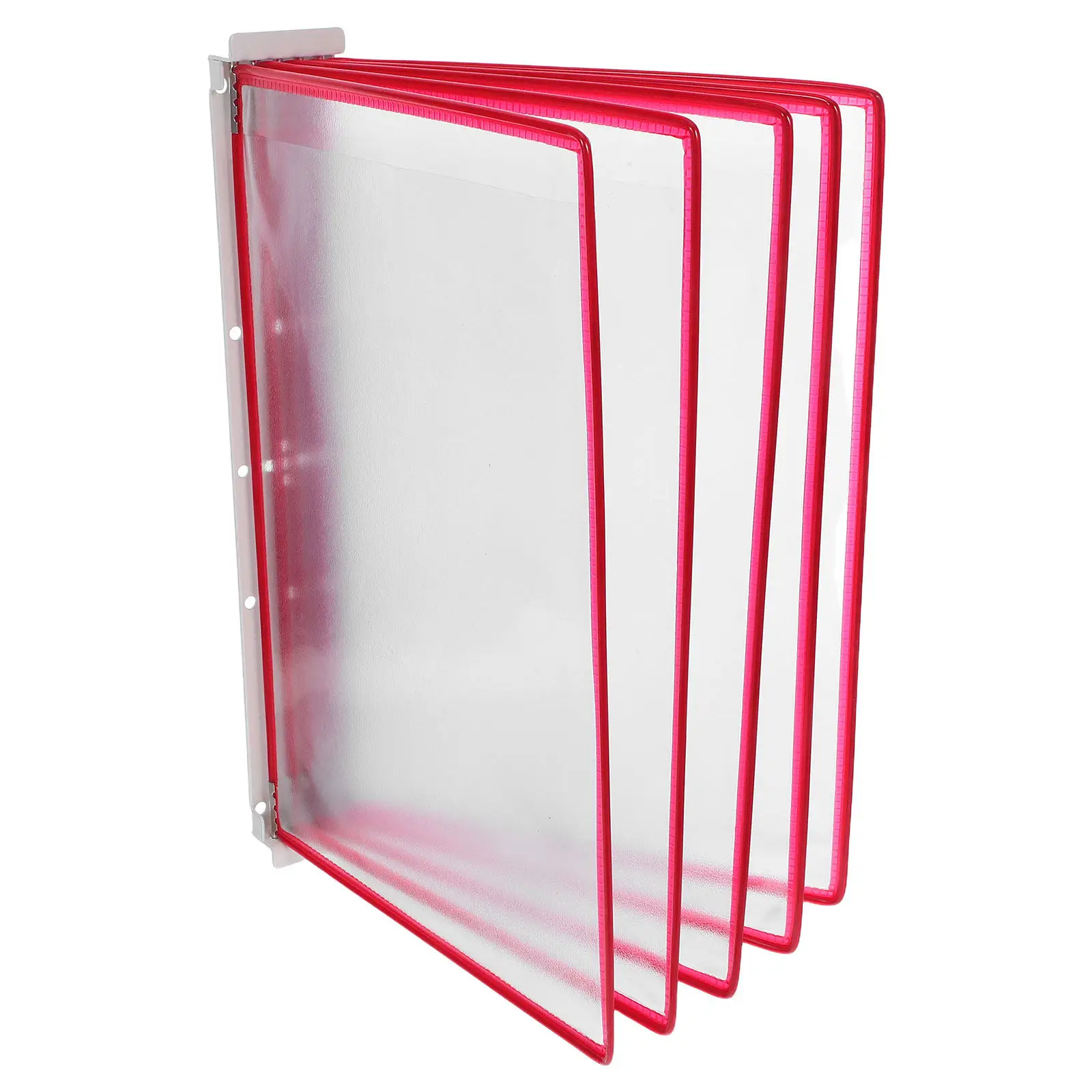 1set-wall-file-holder-transparent-flip-document-organizer-a4-size-hanging-wall-mounted-office-classroom-display-rack