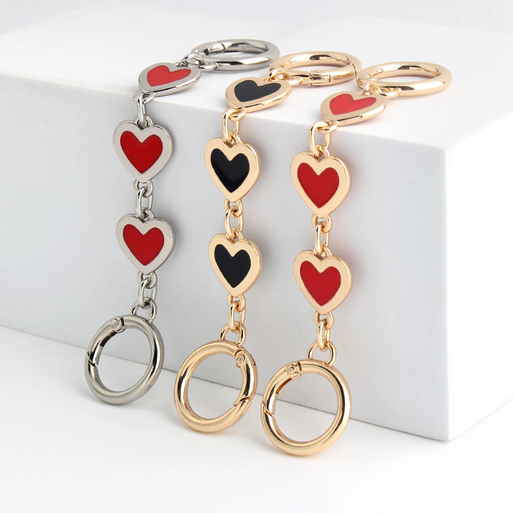 1/2/5 قطعة الحب الكلب باو شكل حقيبة الديكور تمديد حقيبة يد بسلاسل حزام الكتف محفظة استبدال DIY إكسسوارات الأجزاء الداخلية للكمبيوتر