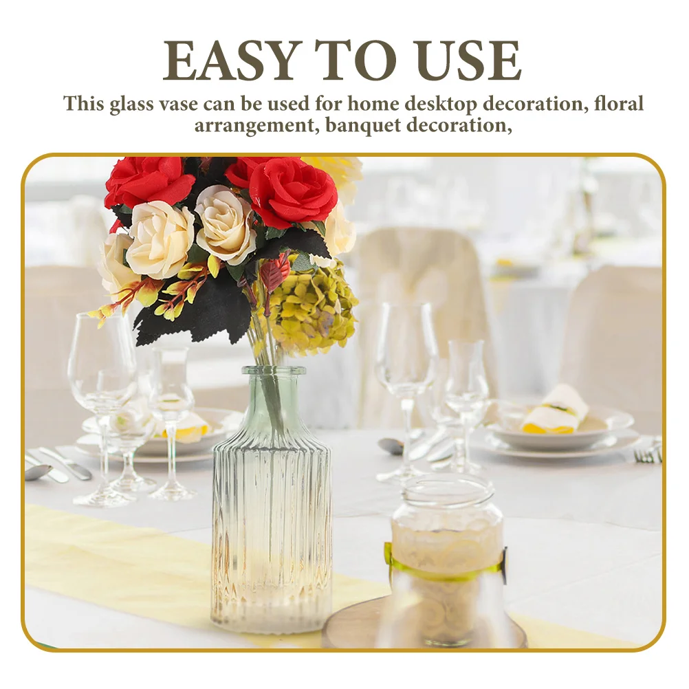 

4 Pcs Decor Vase Flower Nordic Style for Home Decoration Vases Glass Decorative Clear