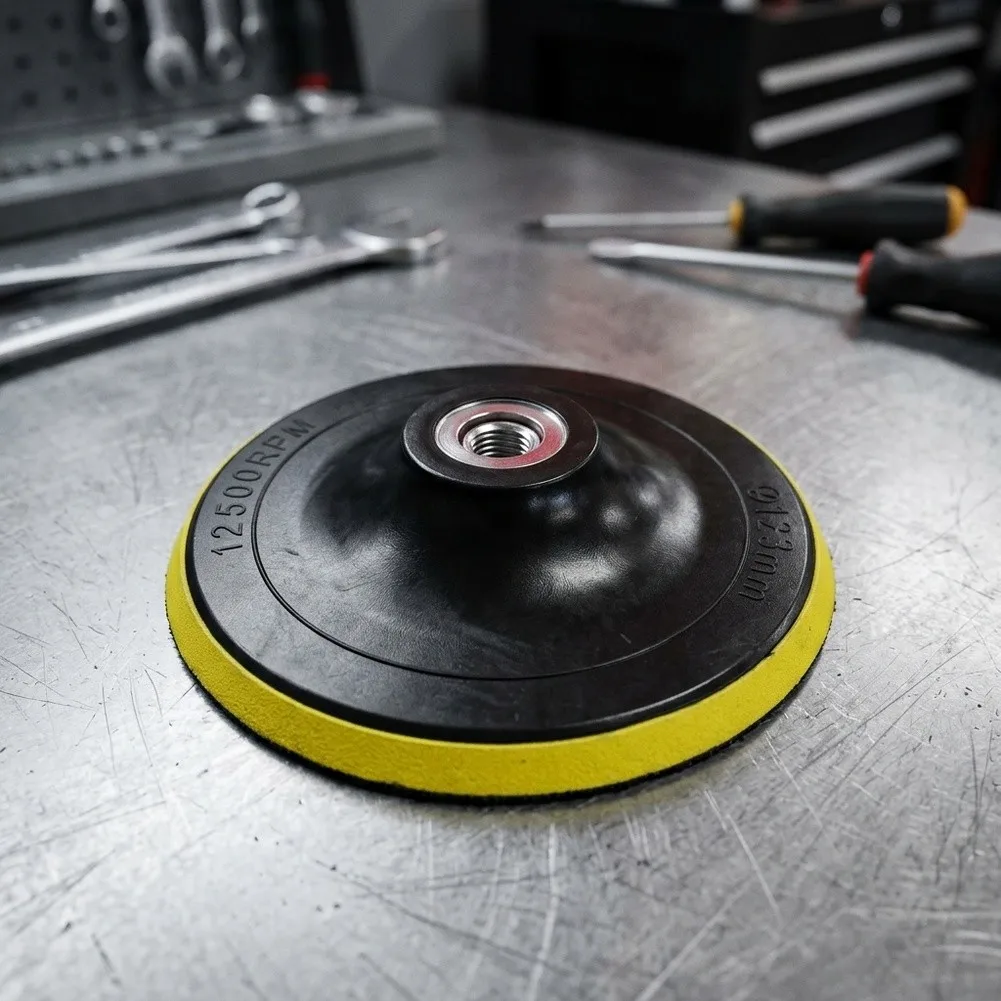 1Pc Electric Drill Grinder Sanding Pad 5in/125mm And Buffing Pad Rotary Backing Pad M10/M14 For Buffing Cleaning