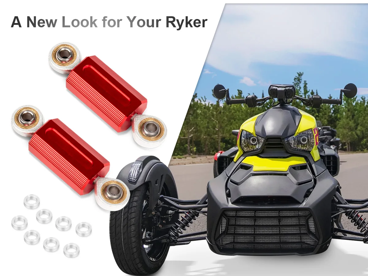 External Connecting Rod Aluminum Sway Bar End Links Heim Joint Set 6mm Motorcycle Accessories for Can-Am Ryker All Modles