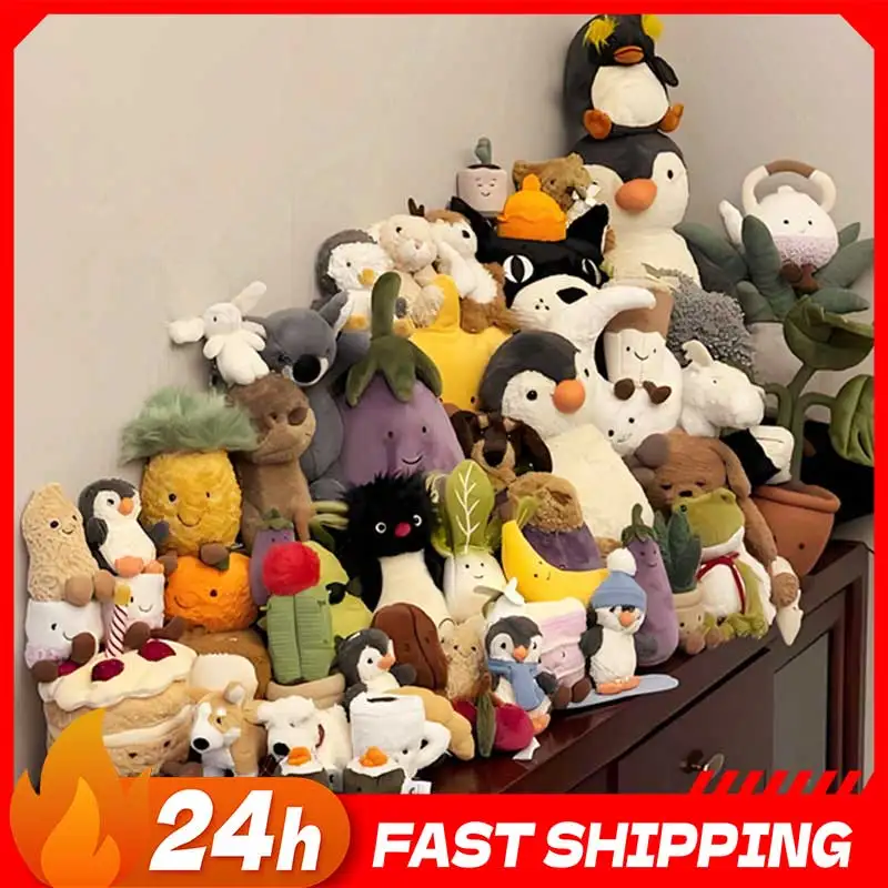 

Cute Bread Figure Doll Pendant Anime Peripherals Vegetable Figurine Snacks Doll Pendant Rabbit Peanut Decoration Toys Gifts