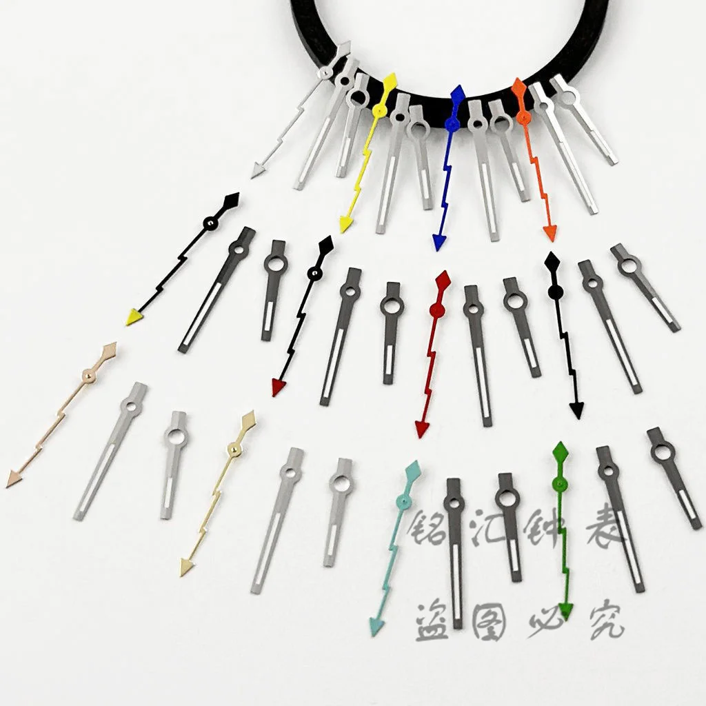 NH35 Lightning Second Hands Green Red Silver Gold Blue Orange Watches Needles For NH35 NH36 NH38 NH39  Movement Watches Pointers