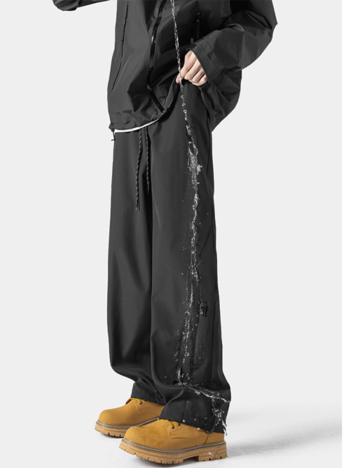 

Мужские зимние утепленные брюки прямого кроя на флисовой подкладке, ветрозащитные, водонепроницаемые, для работы, под ботинки, для горного туризма