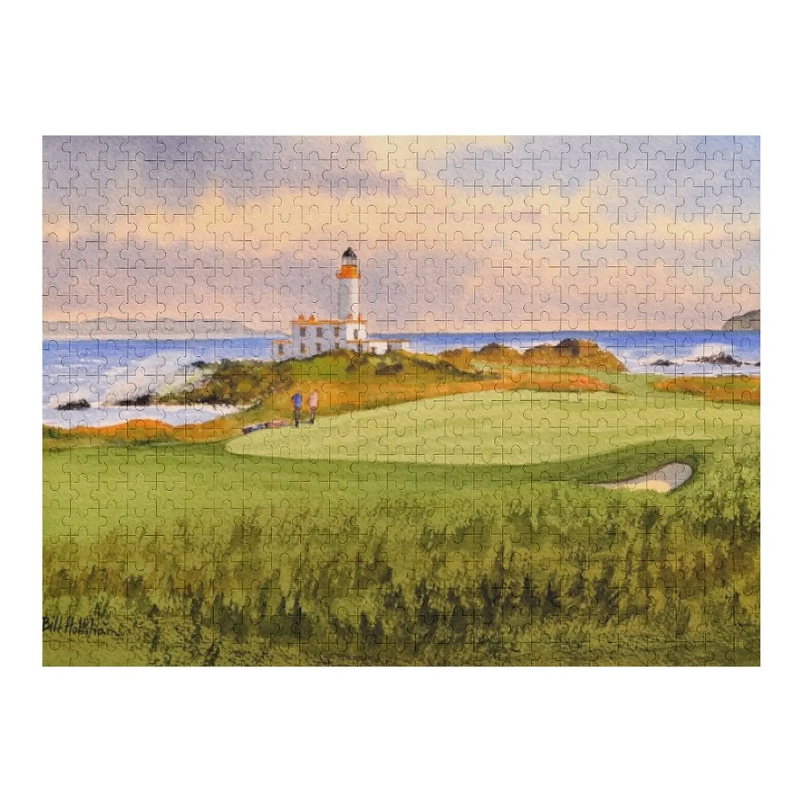 

Курс для гольфа Turnberry, шотландия, 9-й зеленый пазл, лес для взрослых, игрушки для детей, персонализированный пазл