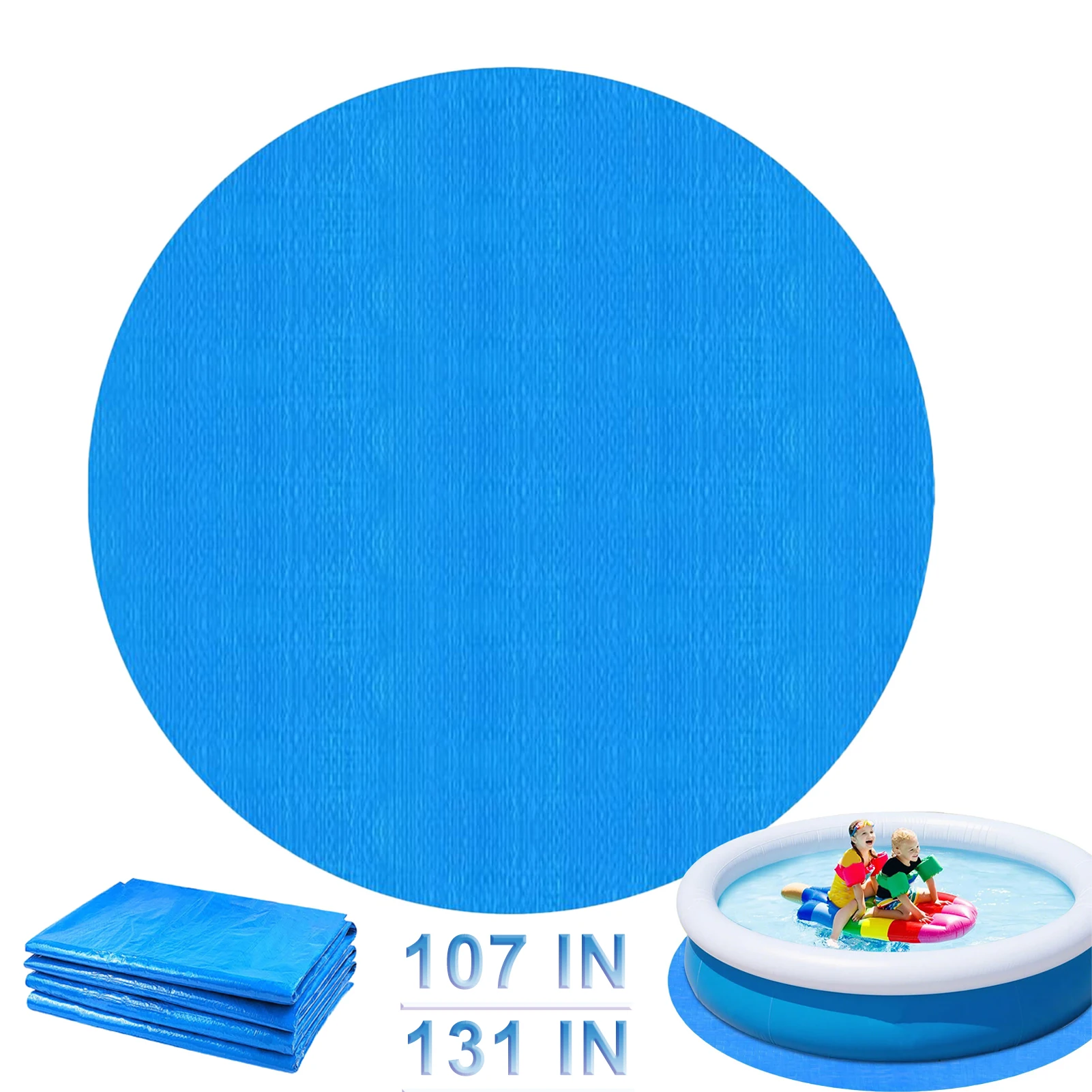 

Pool Liner Pool Tarp Pool Ground Cloth Waterproof Outdoor Pool Floor Pad Foldable Swimming Pool Mat For Over Ground Pool