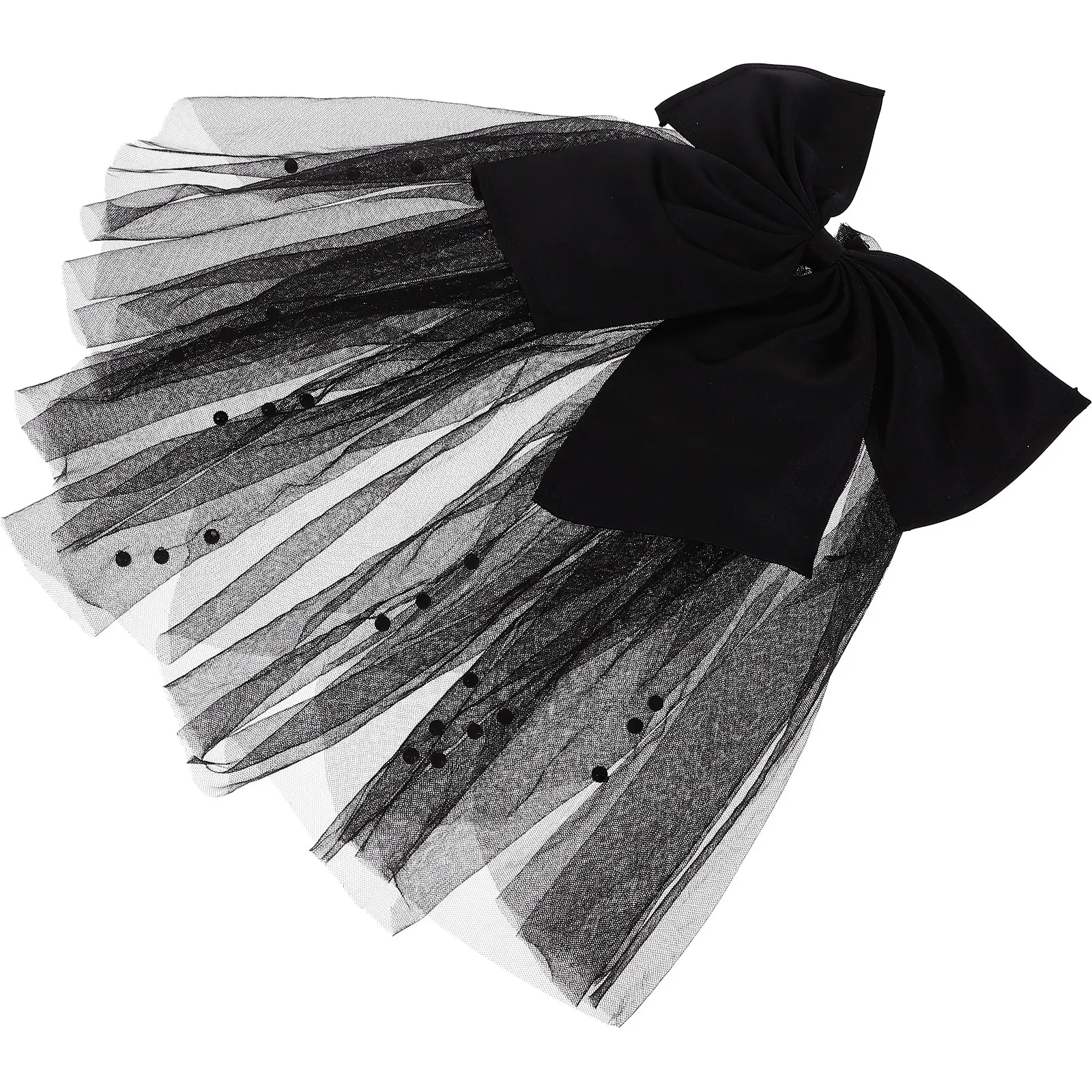 

Black Bridal Clip Multi layer Bowknot Wedding Dress Accessories Bachelorette Bachelorette Party Veil Bridal Veil Gifts