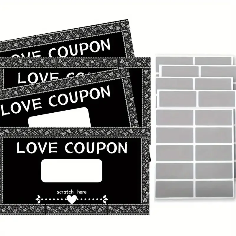 50pcs DIY Greeting Cards & Scratch Stickers Combo Pack, Creative Gift for Birthday/Mother’s Day, Love Fun Craft Kit