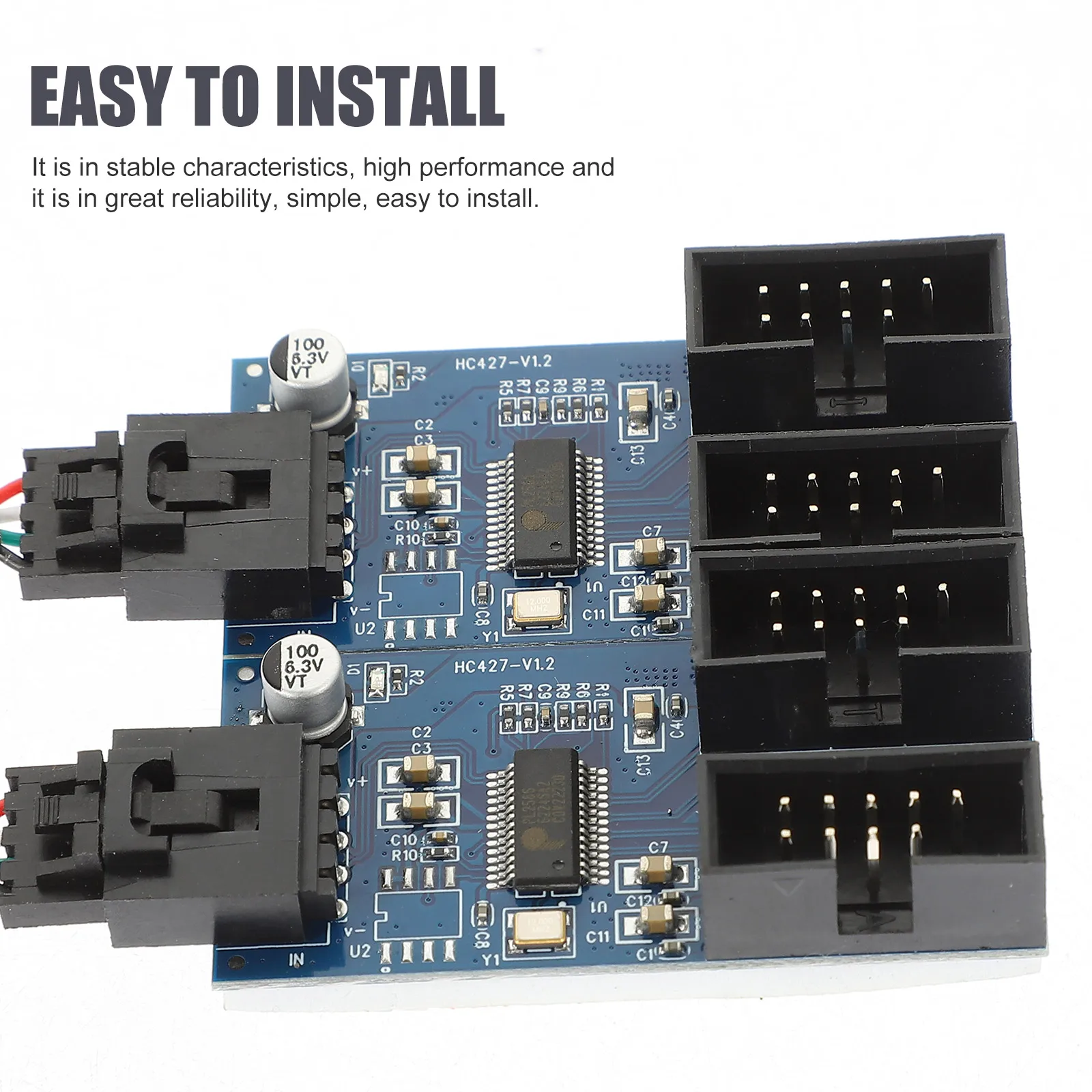 

Usb2.0 9 1 to 4 Adapter Extension Cable Shielded Data Transmission Interference Reduction
