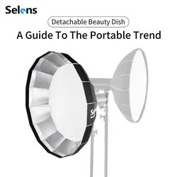 Selens Photography Radome Softbox Umbrella Lighting Kit 65cm/85cm/120cm Soft Box Equipment Base Photo Studio Kits Shooting