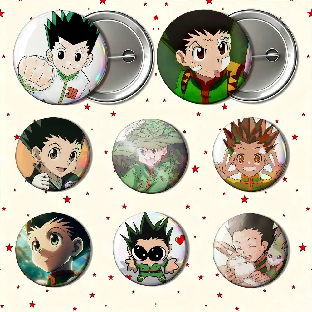 G-Gon Freecss Hunter x Hunter 25mm 32mm 44mm 58mm Anime Badges Brooches DIY Pins Decorations Birthday Gifts