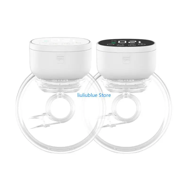 قطعة مضخة حليب للرضاعة الطبيعية يمكن ارتداؤها بدون استخدام اليدين 62CF #2