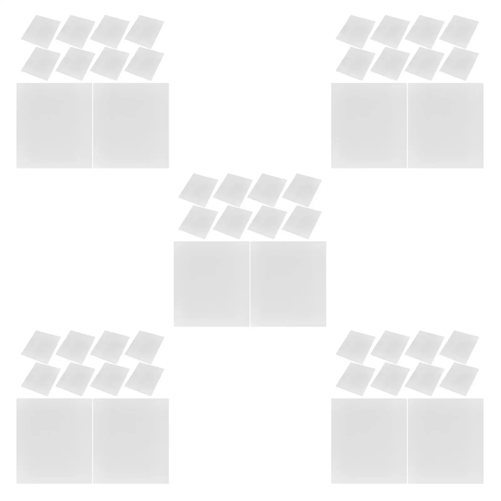 

5pcs 50 pcs Stencils for Drawing Clear 3D Pen Mat PVC Craft Mat Transparent Craft Mat DIY Painting Copying Mat for DIY Art 3D Pe