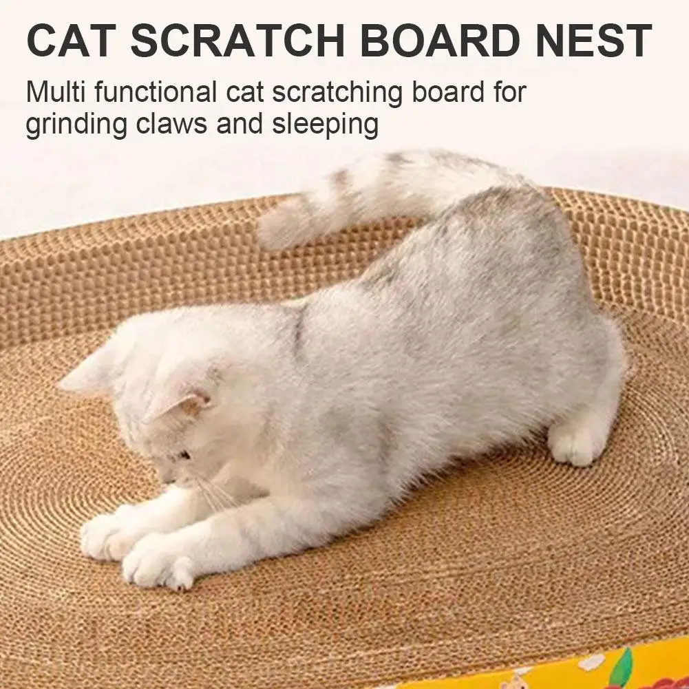 Cat Scraper Sharpening Claw Cardboard Corrugated Scratch-resistant Board  Wear-resistant Cat Nest Bed Cushion Sofa Accessories