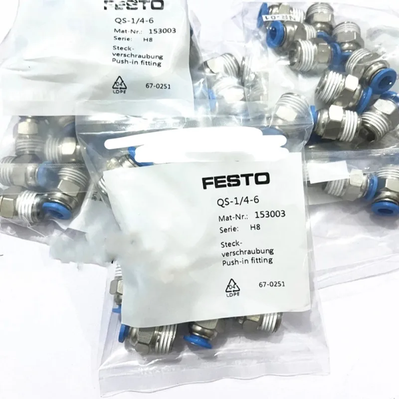 Imagem -06 - Festo ar Montagem 193967 193970 Gr-qs4 Gr-qs6 Gr-qs8 Gr-qs10 Gr-qs-12 Gro-qs-4 Gro-qs-6 Gro-qs9 Gro-qs-10 Gro-qs-12 10 Pcs