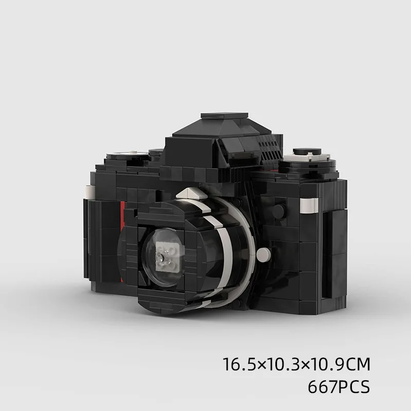 

Creative Retro Simulated DSLR Camera Small Particle Building Block Mini Bricks Kids Educational Toys Girls Valentine's Day Gift