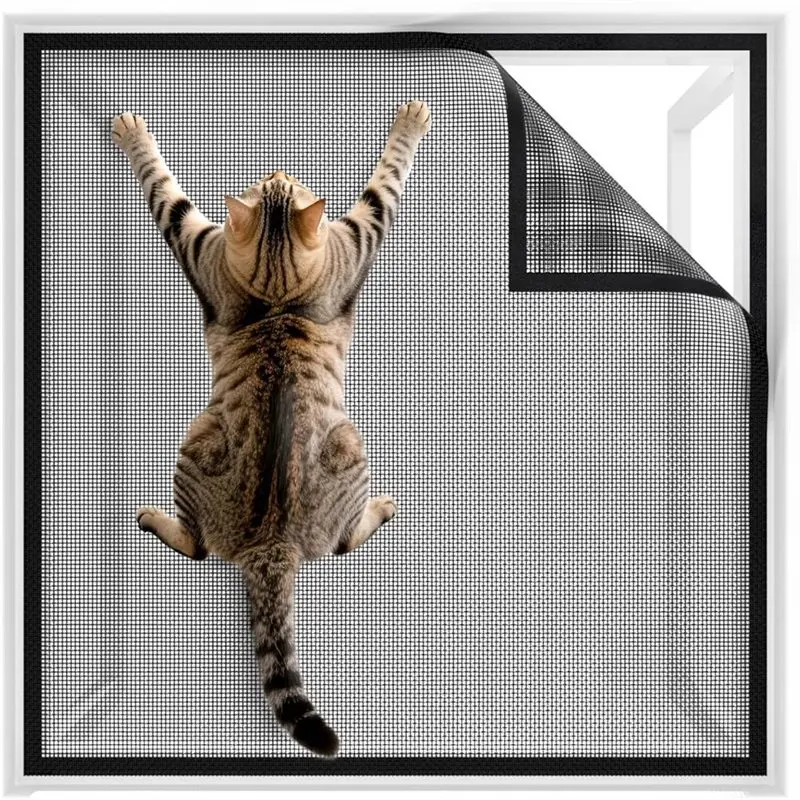 【THANKSGIVING DAY】Window Fly Screen, Cat Screen, No Drilling, Cat Net, Scratch-Resistant, Stable For All Indoor Windows, Skyligh