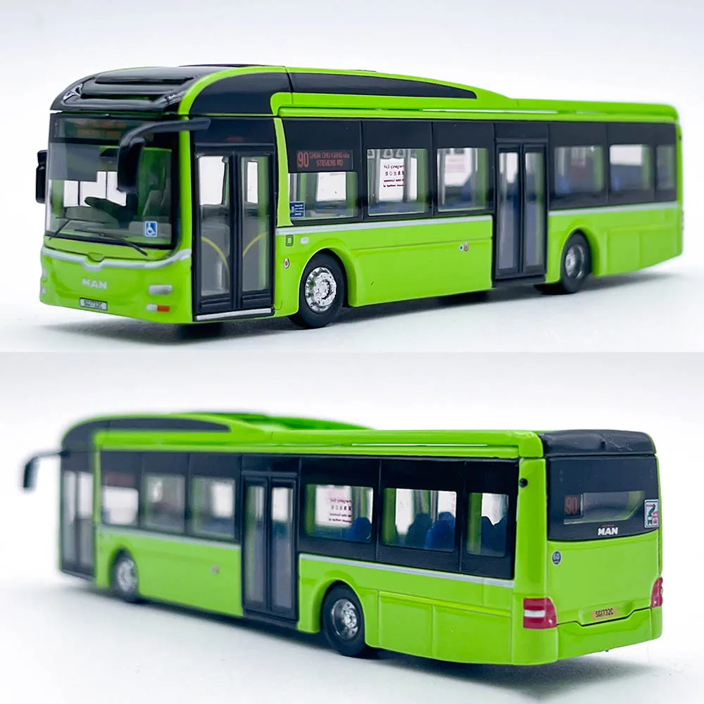 1/110 Singapore A22 Green Bus Model Toy Collectible Ornament Bus Model