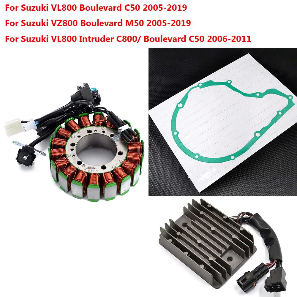 VL VZ 800 Motorcycle Regulator Rectifier Stator Coil Gasket for Suzuki VZ800 Boulevard M50 2005-2019 VL800 T / C / B Intruder view 2