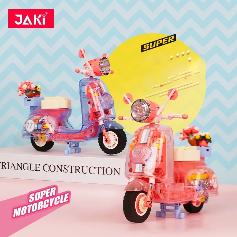 

JK8325 City technology trend Small sheep Super Building block motorcycle DIY model assembly kit girls holiday building block toy