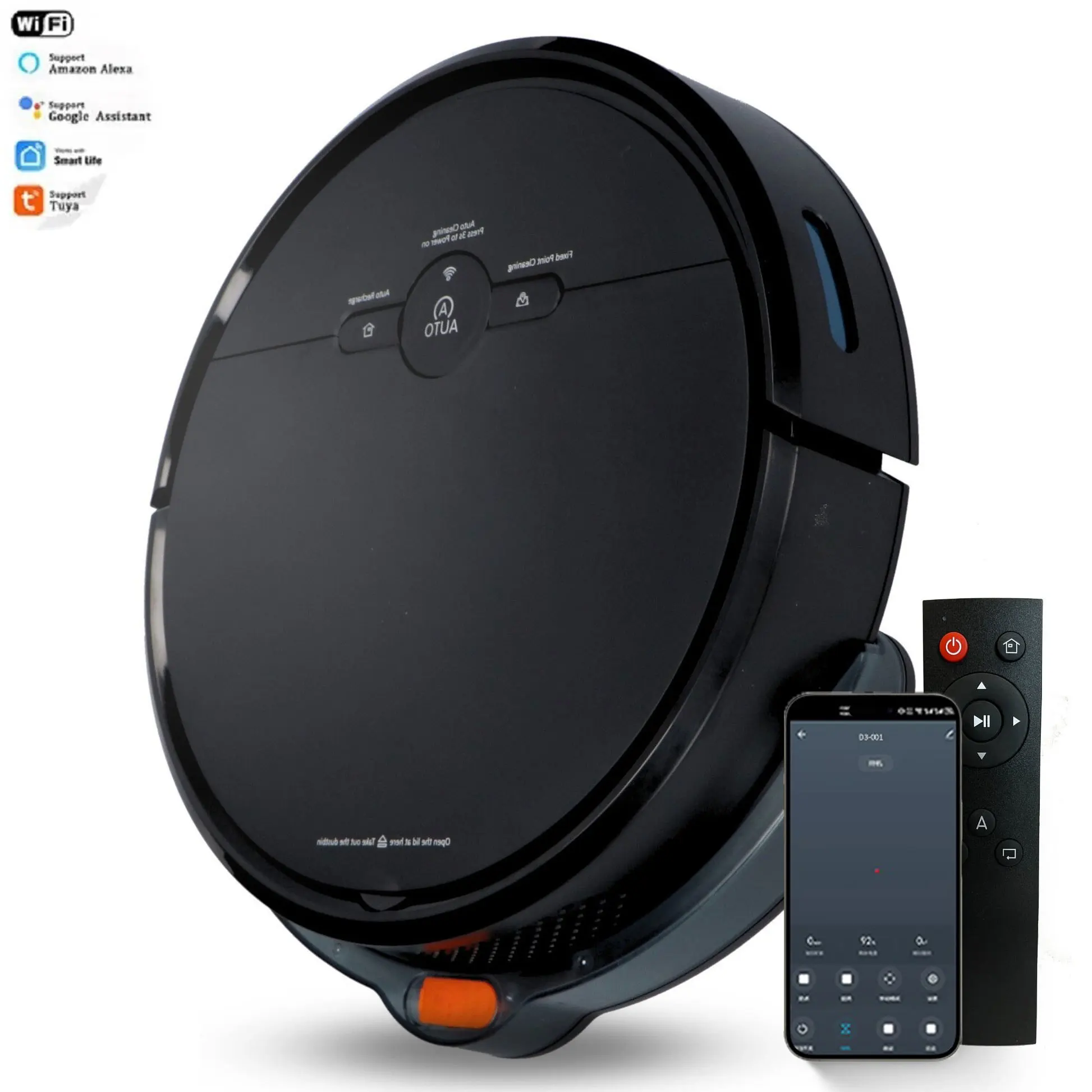 

Robot Vacuum Cleaner 3600PA Smart Wireless Wi-Fi 180ml Water Tank Navigation Area On Map Floor Sweeping Cleaner Robot For Home