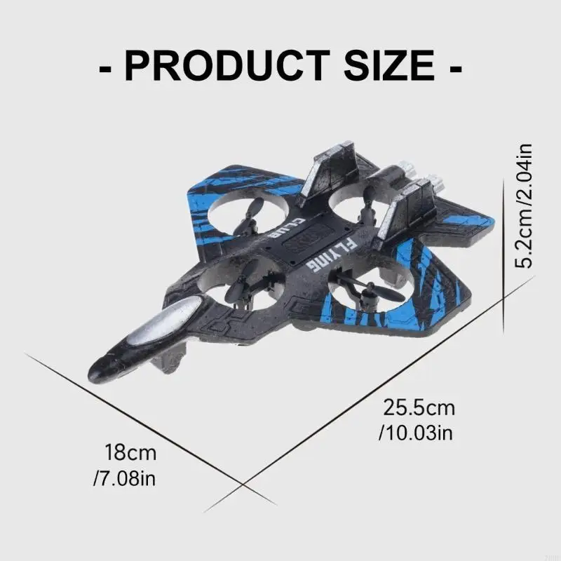76HF 자동 호버링 스턴트 항공기 초보자를 위한 충격 방지 ABS 어린이 장난감