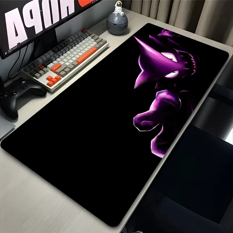 

Popular Mouse Pad eSports Game Players Speed Rubber Game Extended Desk Mat Pokemon Gengar XXL Locking Edge Mousepad Keyboard Mat