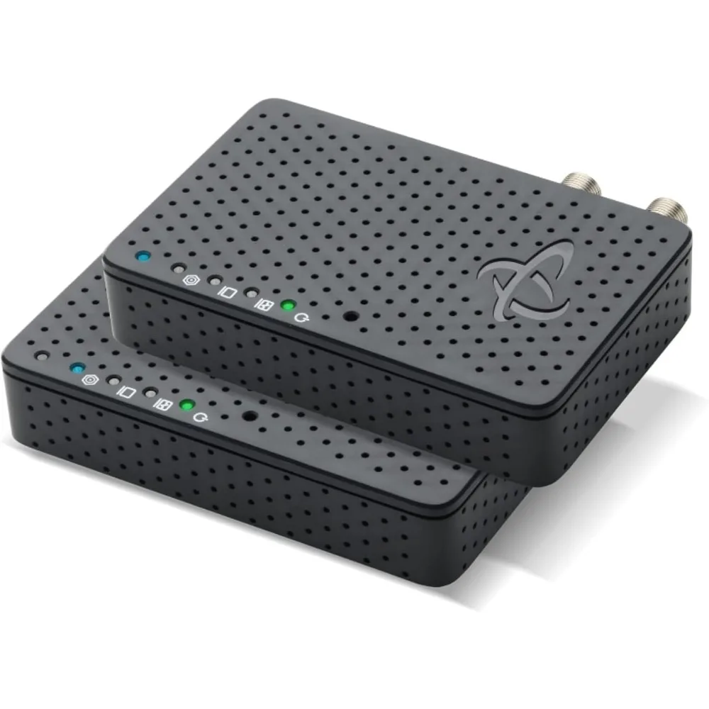 

New Upgraded Bonded MoCA 2.5 Adapter (2-Pack) | 1 Gbps Ethernet, 2.5 Gbps Over existing Coax Cable | Ideal Backbone