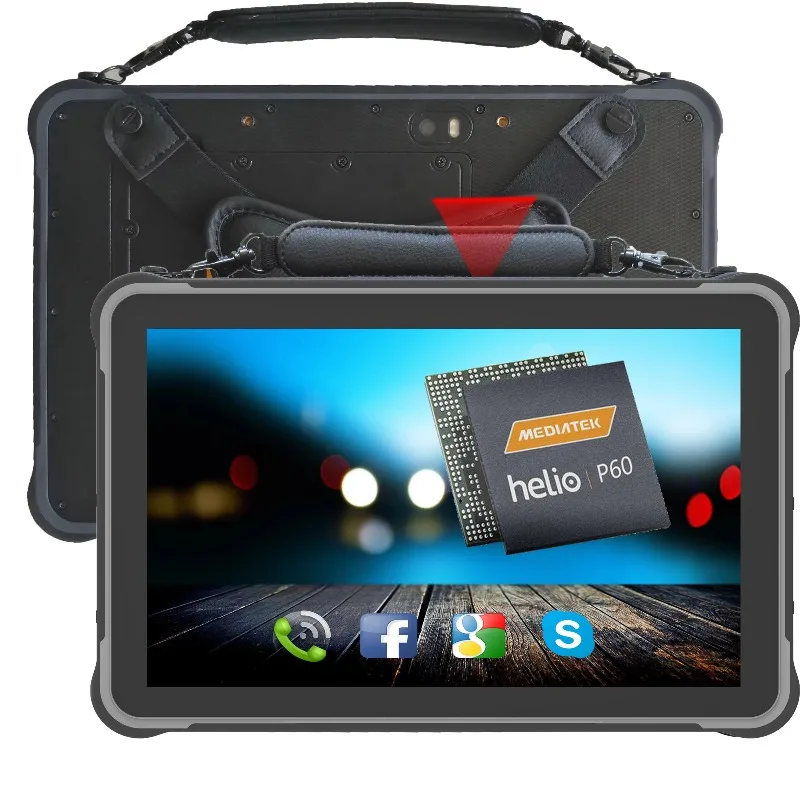 

Заводское качество 10-дюймовый промышленный планшет Android 13 с 6G оперативной памятью 128G Rom 4GLte NFC RJ45 RS232 2D штрих-кодом Прочный планшет Android