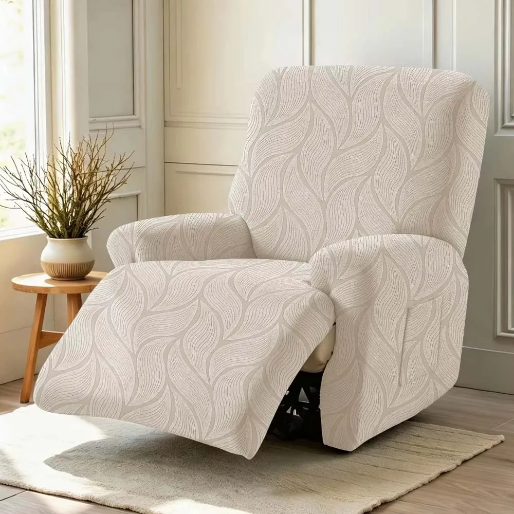 1/2/3 Seater Jacquard Thickened Stretch Full-Cover Recliner Sofa Cover Set, Home Renovation Decorative Fabric Sofa Cover벤치 소파 커버