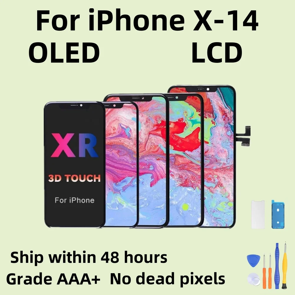 

High quality AAA For iPhone X incell LCD Display For IPhone XS XR MAX LCD 11 13Touch Screen Digitizer Replacement Assembly Parts