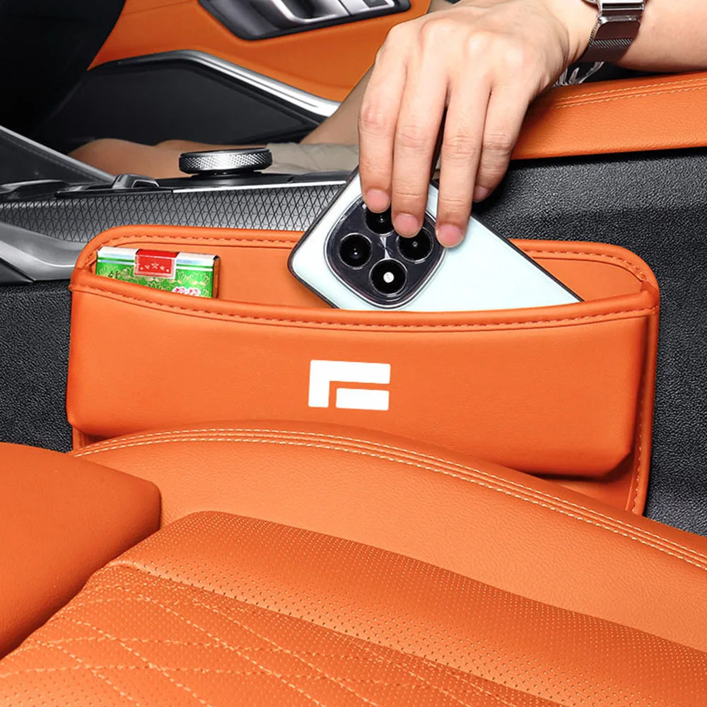 Fit For Rox 01 Seat Gap Storage Box Car Modification Accessories Multi Functional Leather Storage Box Fill The Gap