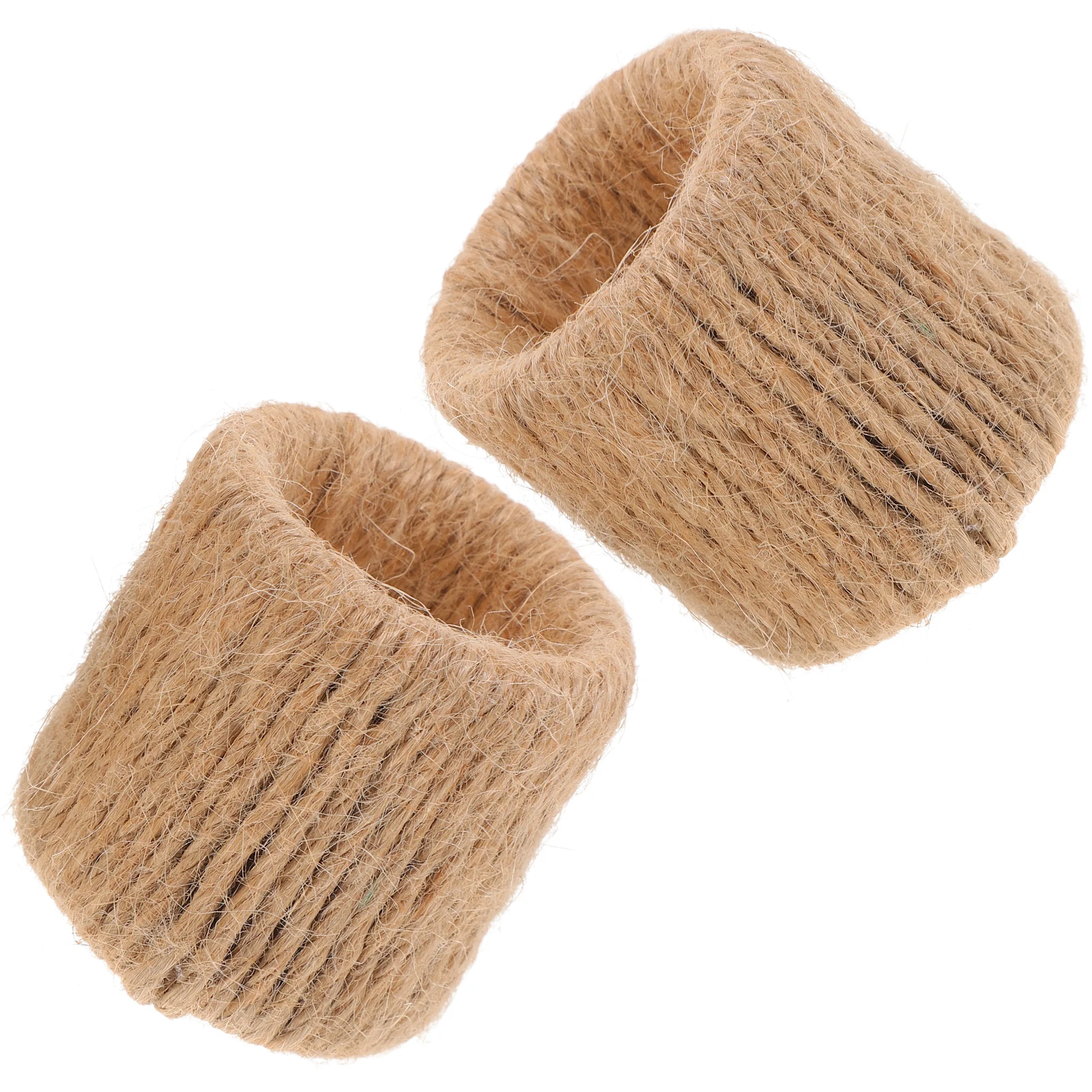 

2pcs Napkin Rings 5x5cm Hemp Party Napkin Clasp Rope Rustic Dinner Table Serviette Clasp Party Decor Dining Supply