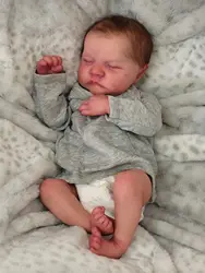 NPK 19inch Full body silicone vinyl Reborn Doll Levi Newborn Baby Size boy doll 3D Skin High quality Gift